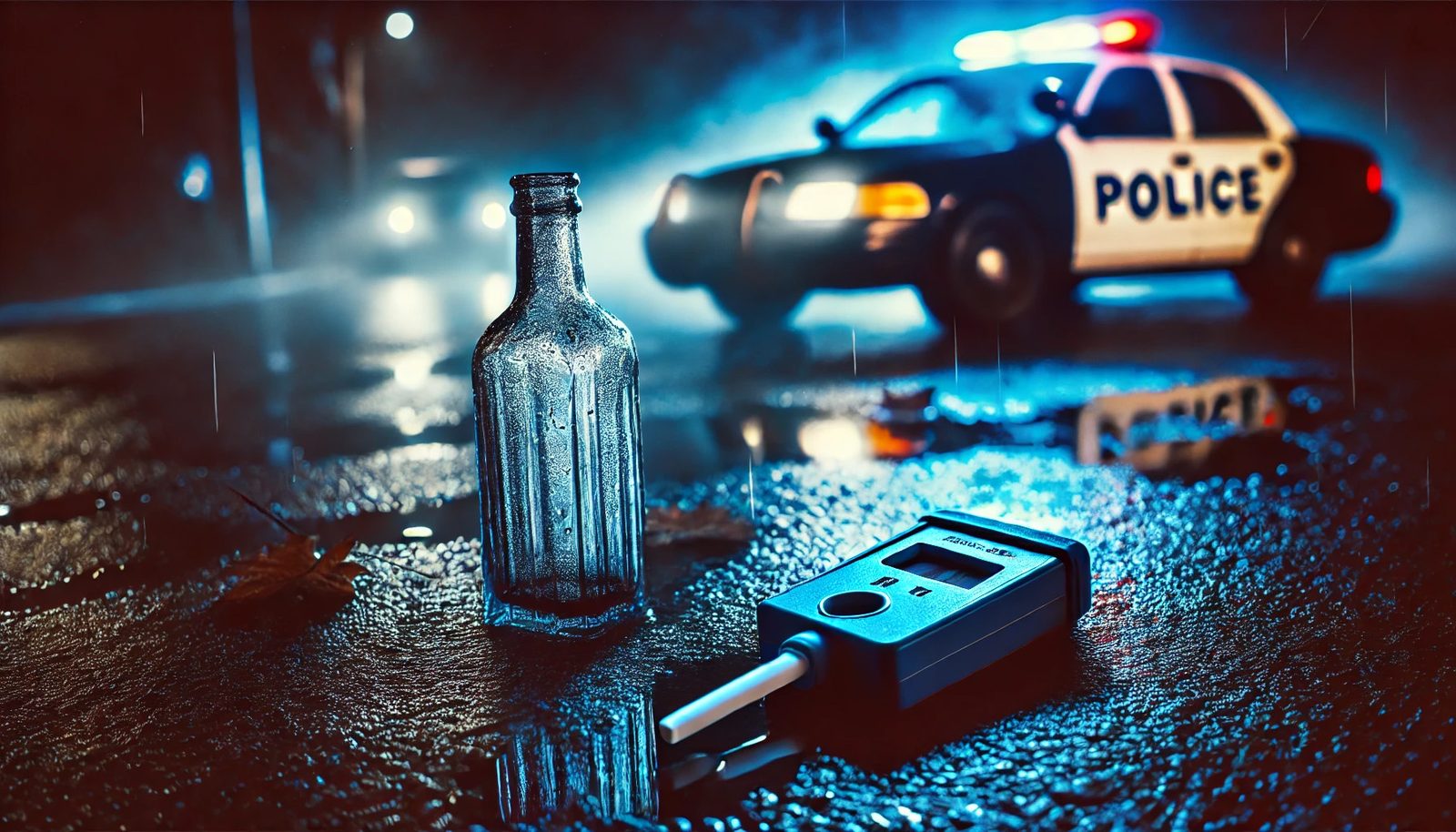 Polizeikontrolle Drogen- bzw. Alkoholtest