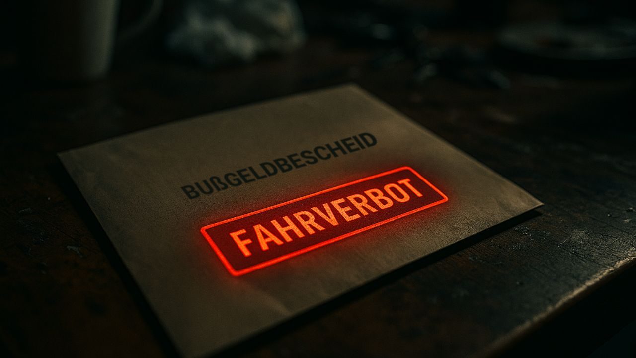 Bussgeldbescheid fahrverbot brief